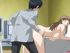 Hot Uncensored Scene - attraente anime slut dà la sua verginità