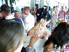 Wedding hoeren neuken in het openbaar