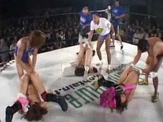 Scatological Asian Girls Win Get Win fucked by boxers on a ring