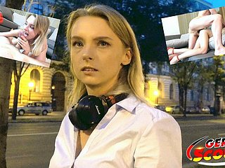 Pengakap Jerman - Confectionery Remaja Comel Bercakap dengan Have sexual intercourse di Chisel Vocation