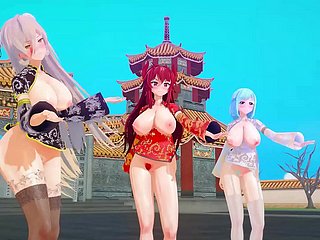 MMD Discuss with Youtubers Nouvel An chinois [KKVMD] (par 熊野 ひろ)