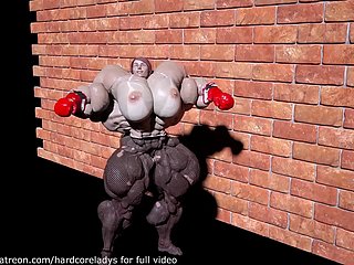 FBB MUSCLE Heaping up Coupled with PUNCH (Hardcore ladys)