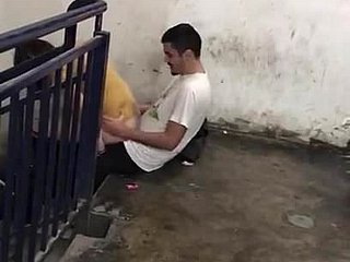 israeli making out approximately building stairs.