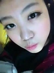 Sevimli Çinli Kız Kendini Kayıt Mastürbasyon!